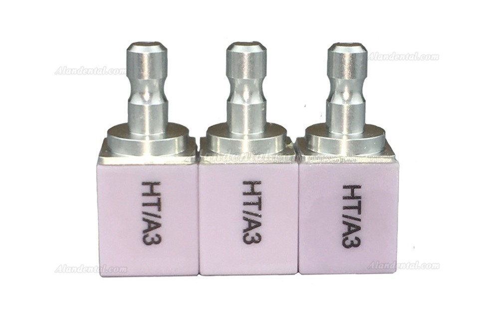 5Pcs C14 HT Dental Cad/Cam Lithium Disilicate Glass Ceramic Blocks CEREC Emax for Dental Lab Making Veneer