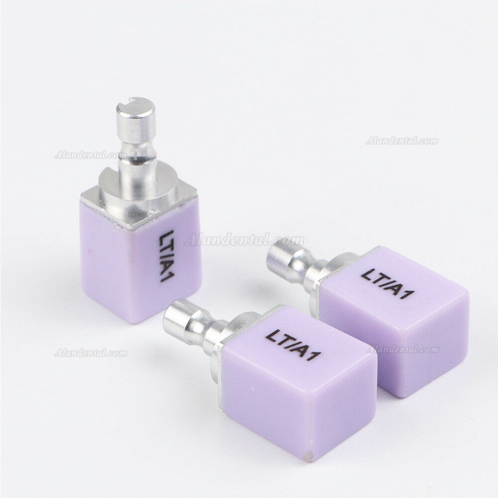 5Pcs C14 HT/LT Dental Lithium Dislicate Glass Ceramic Blocks E-max Cad Cam For Sirona Cerec