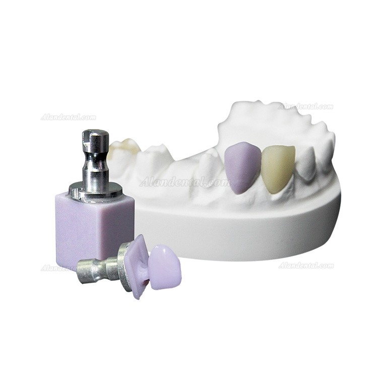 5Pcs C14 LT Cad/Cam Low Translucent Lithium Disilicate Glass Ceramic Block For Dental Veneer and Anterior Teeth Material