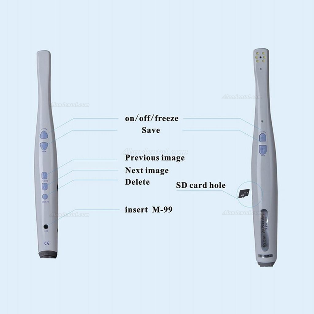 MLG Dental Intraoral Camera 6 LED Light Video&USB with 1DB SD Card + Mini LCD Screen