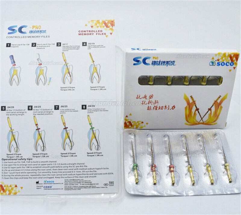 Buy Cheap COXO SOCO SC-PRO Dental Controlled Memory NITI Files 21/25 ...
