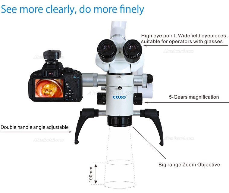 Yusendent C-CLEAR-2 Dental Surgical Operating Microscope Deluxe Package