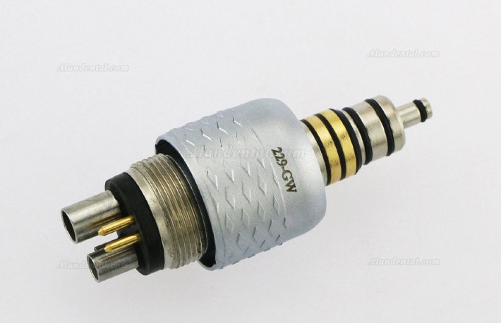 thumbnail image 2 of YUSENDENT Dental Fiber Optic LED High Speed Handpiece – Quick Coupler 6 Hole, Push Button Chuck, Skysea 2 of 6