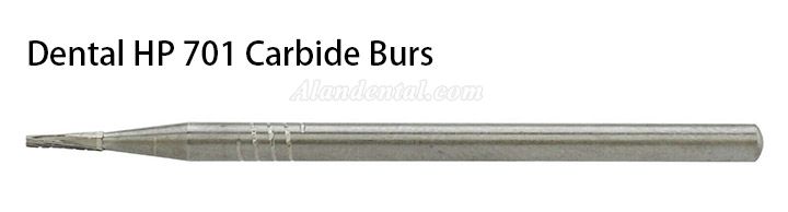 10Pcs HP 701 Bur Dental Carbide Taper Fissure Cross Cut Burs