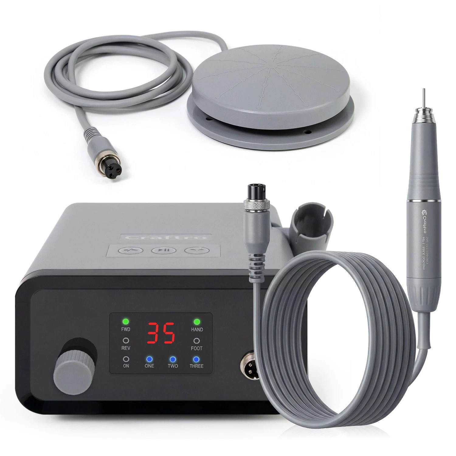 Craftro VK-MM2 Dental Lab Electric Micromotor with 50K RPM Handpiece