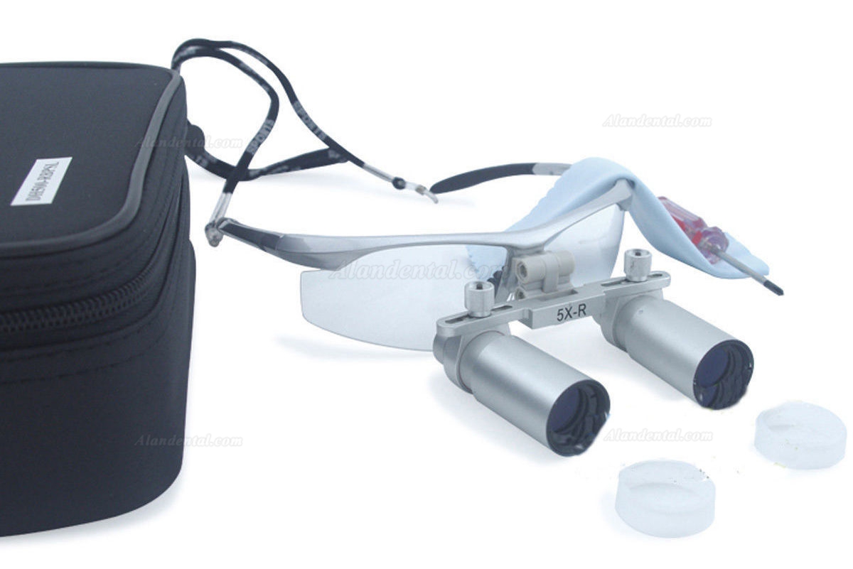 5.0X Medical Loupes Dentist Magnifier Binocular Dental Loupe Glasse Microsurgery