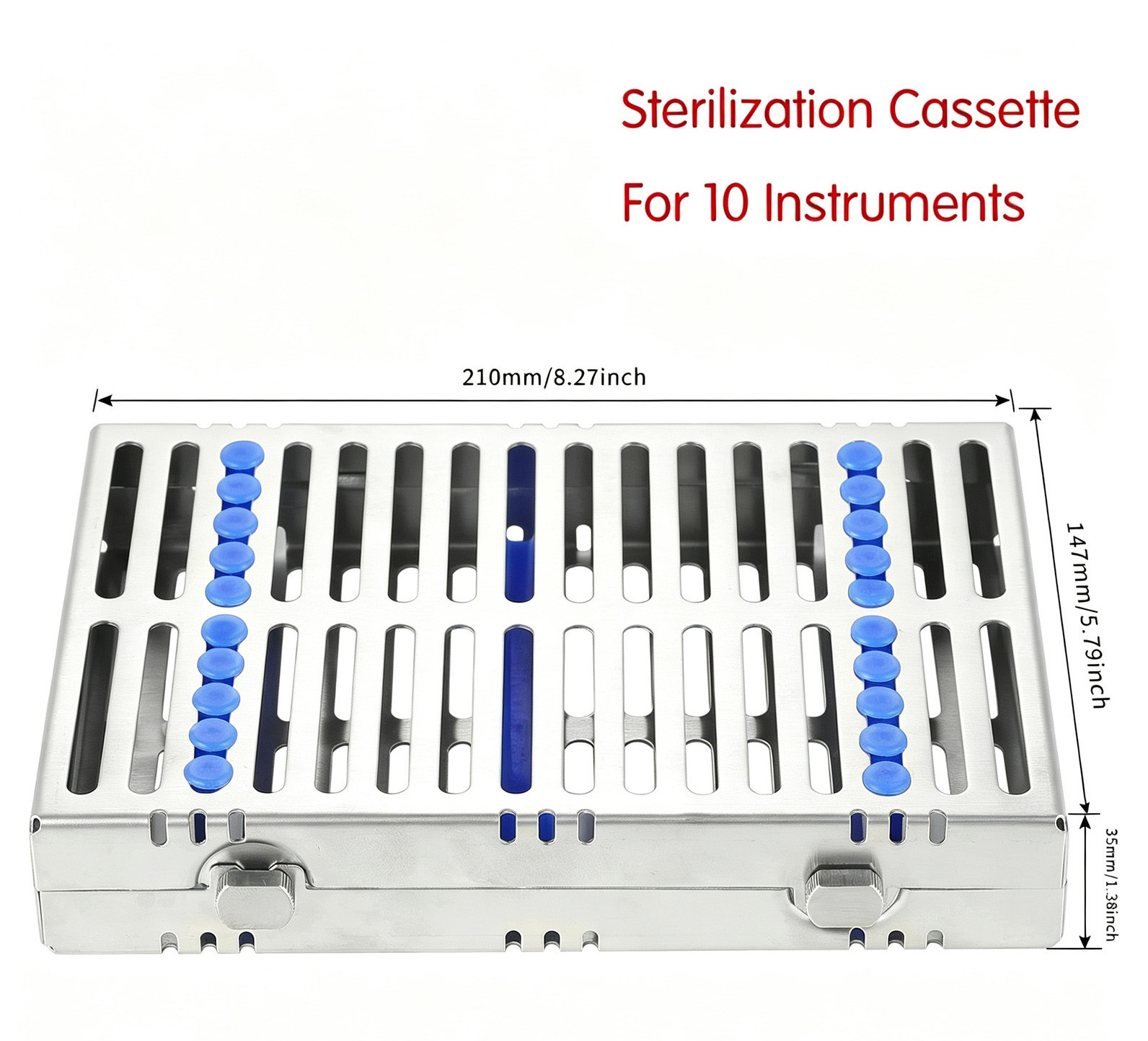 5Pcs Dental Autoclave Sterilization Cassette Racks Boxes for Dental Instruments