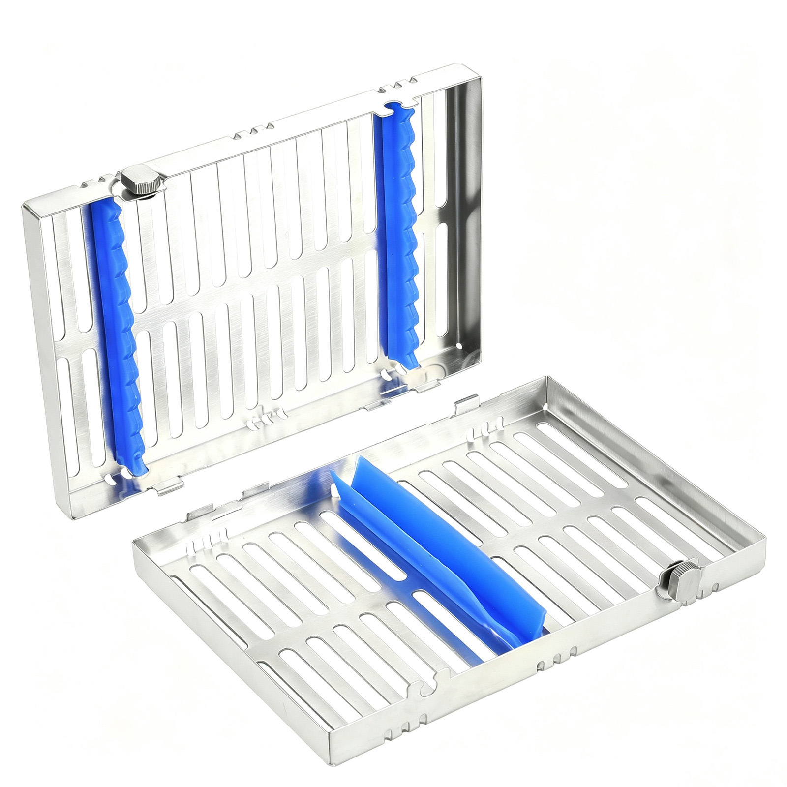 5 Pcs Dental Autoclave Sterilization Cassette Racks Boxes for Dental Instruments