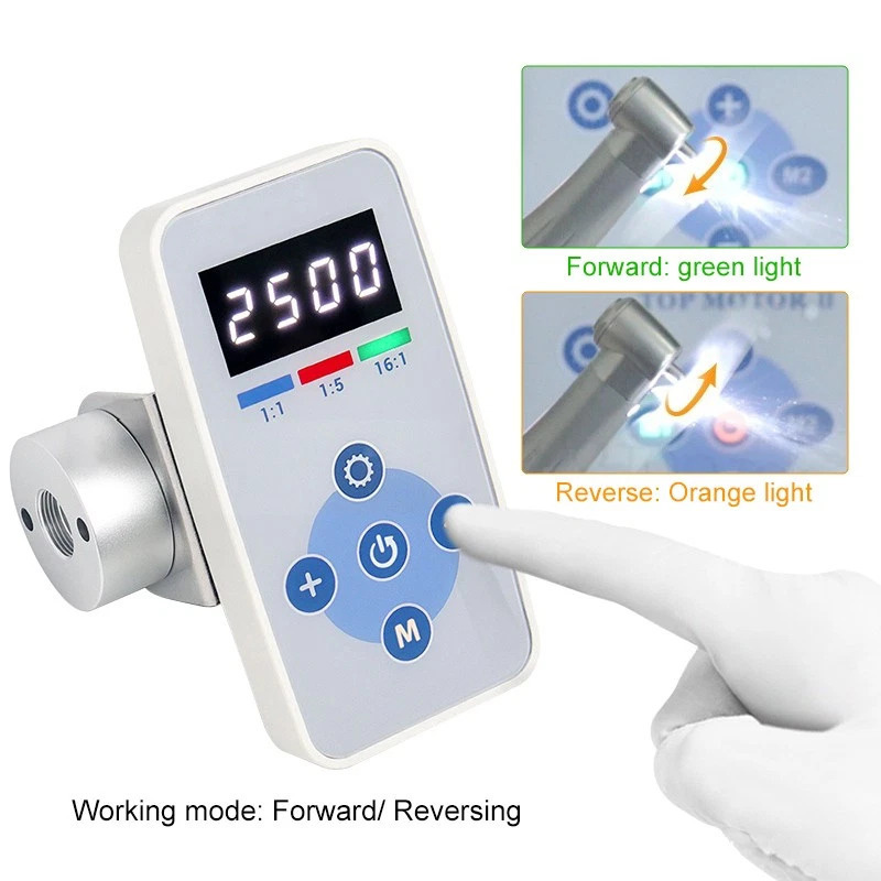 Dental Built-in LED Electric Motor Button Type Brushless Micromotor