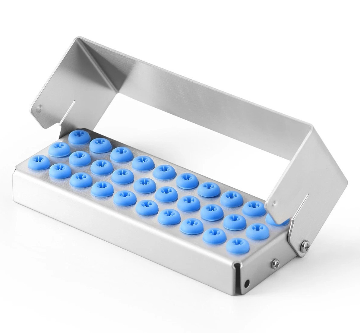 30 Holes Dental Bur Holder Disinfection Block Case Box / Stand