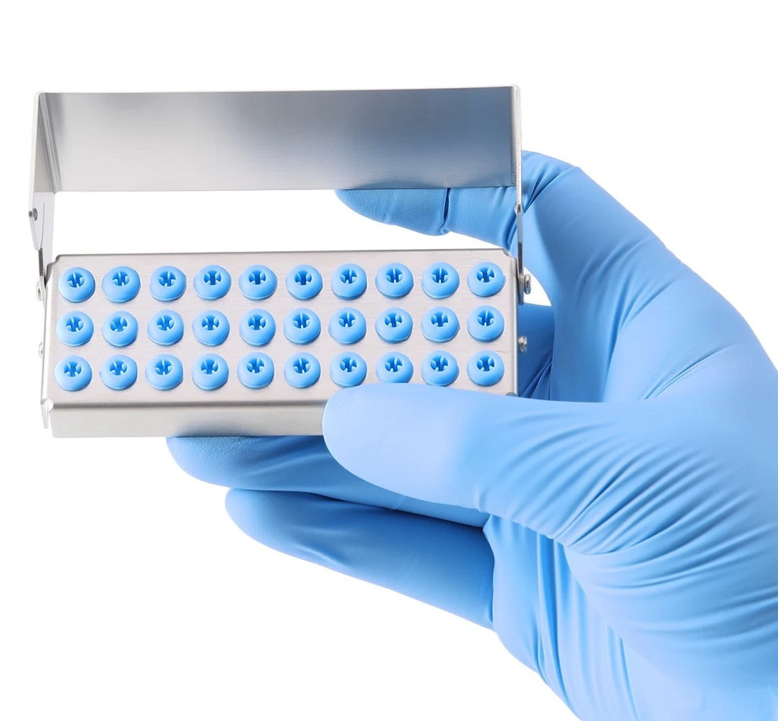 30 Holes Dental Bur Holder Disinfection Block Case Box / Stand