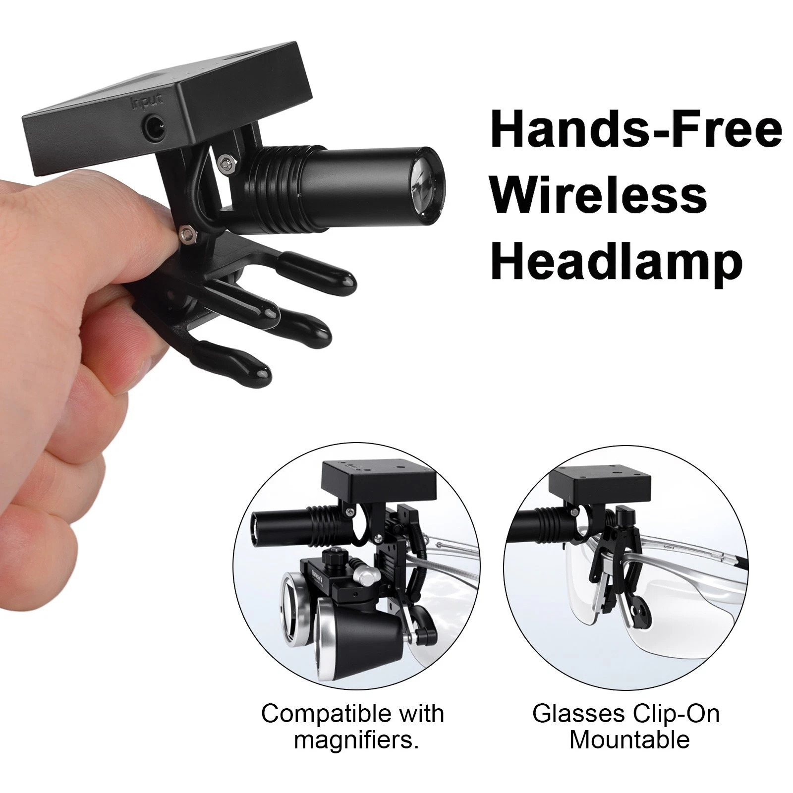5W Portable Clip-on Style Dental Headlight TD14 for Loupes