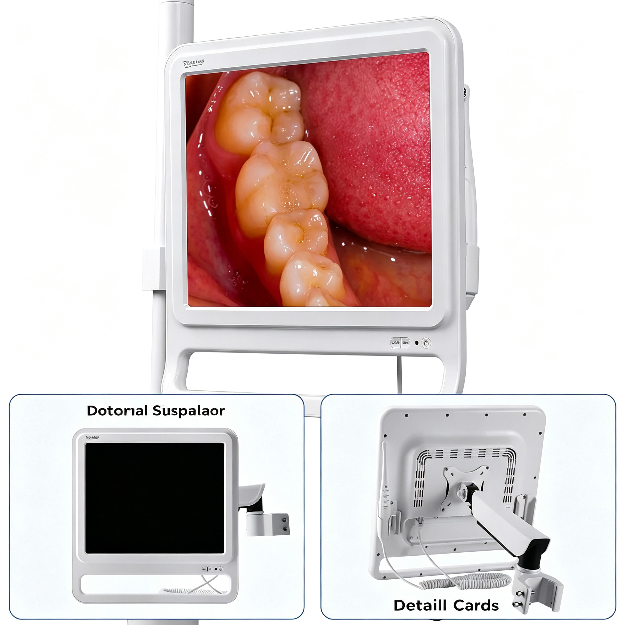 Dental Intraoral Camera With 17 Inch Monitor + Adjustable Stand