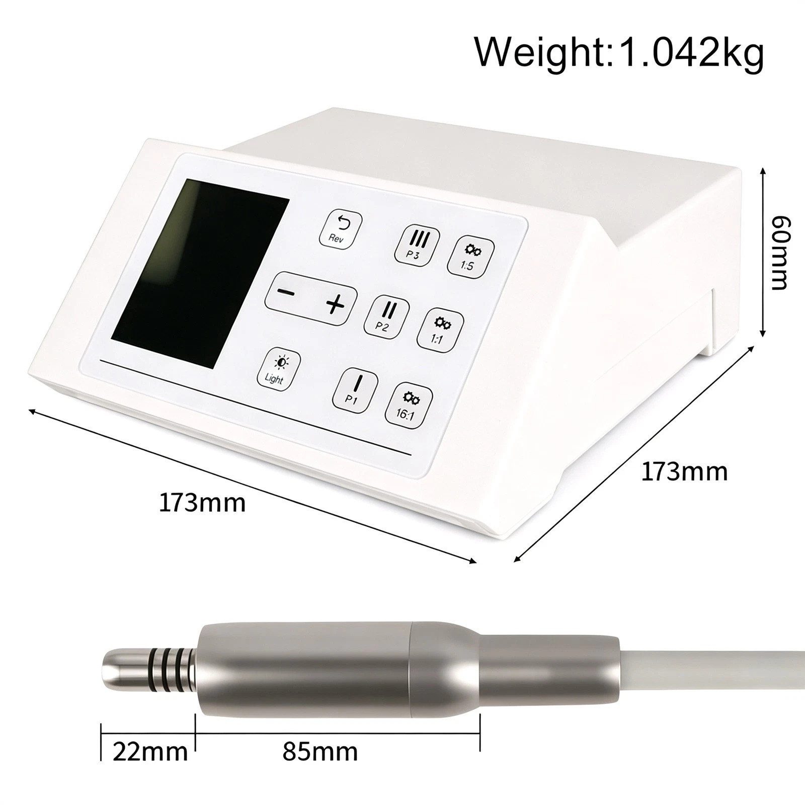 Dental LED Brushless Electric Micromotor 2000-40000rpm 4Hole