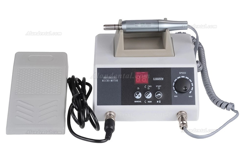Dental Lab Polishing Grinder with 50KRPM E-Type Brushless Micromotor