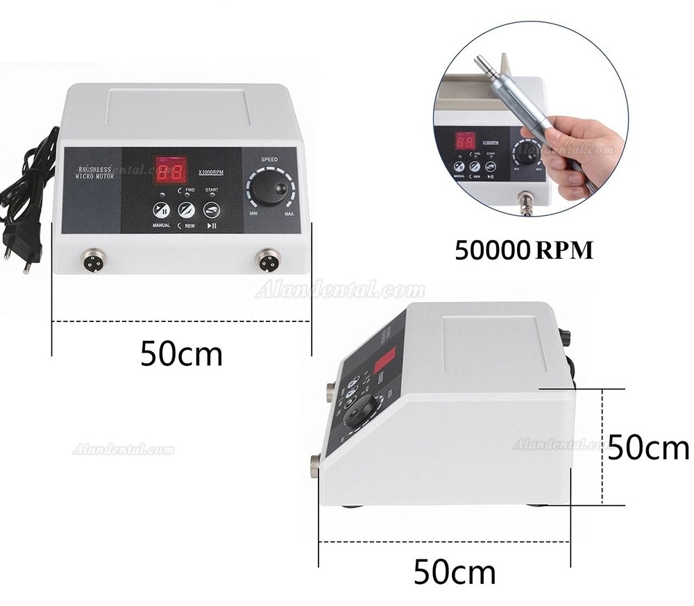 Dental Lab Polishing Grinder with 50KRPM E-Type Brushless Micromotor