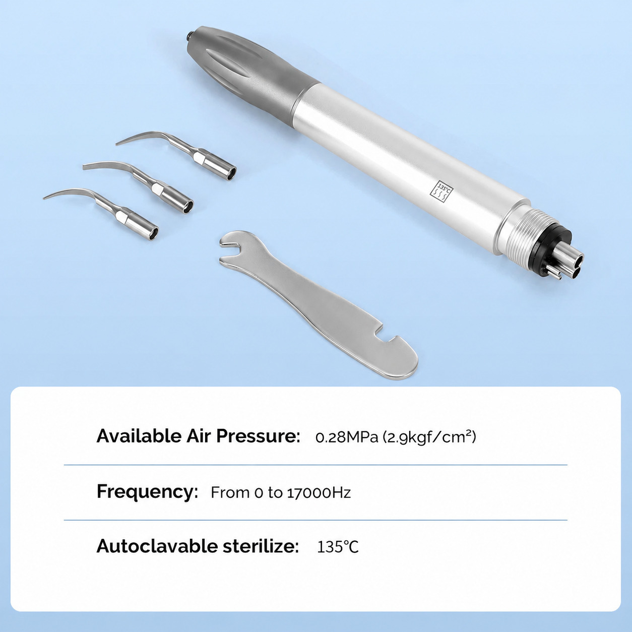 Dental Sonic Air Scaler Handpiece 2/4Holes With G1 G2 G4 Tips