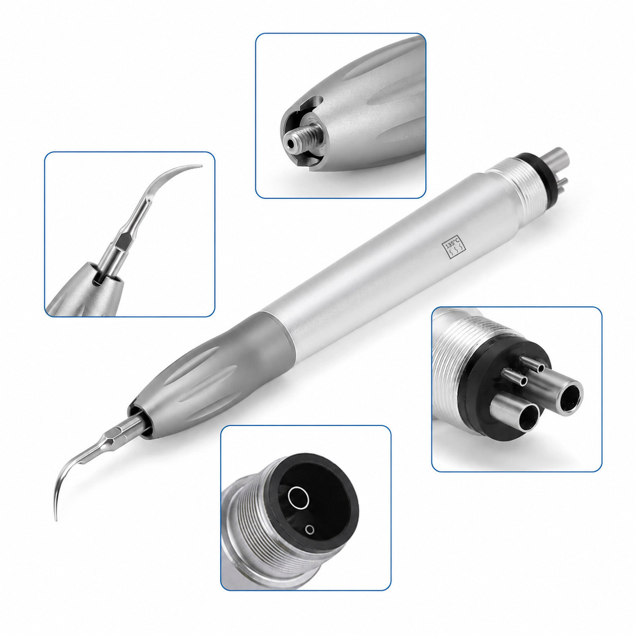 Dental Sonic Air Scaler Handpiece 2/4Holes With G1 G2 G4 Tips