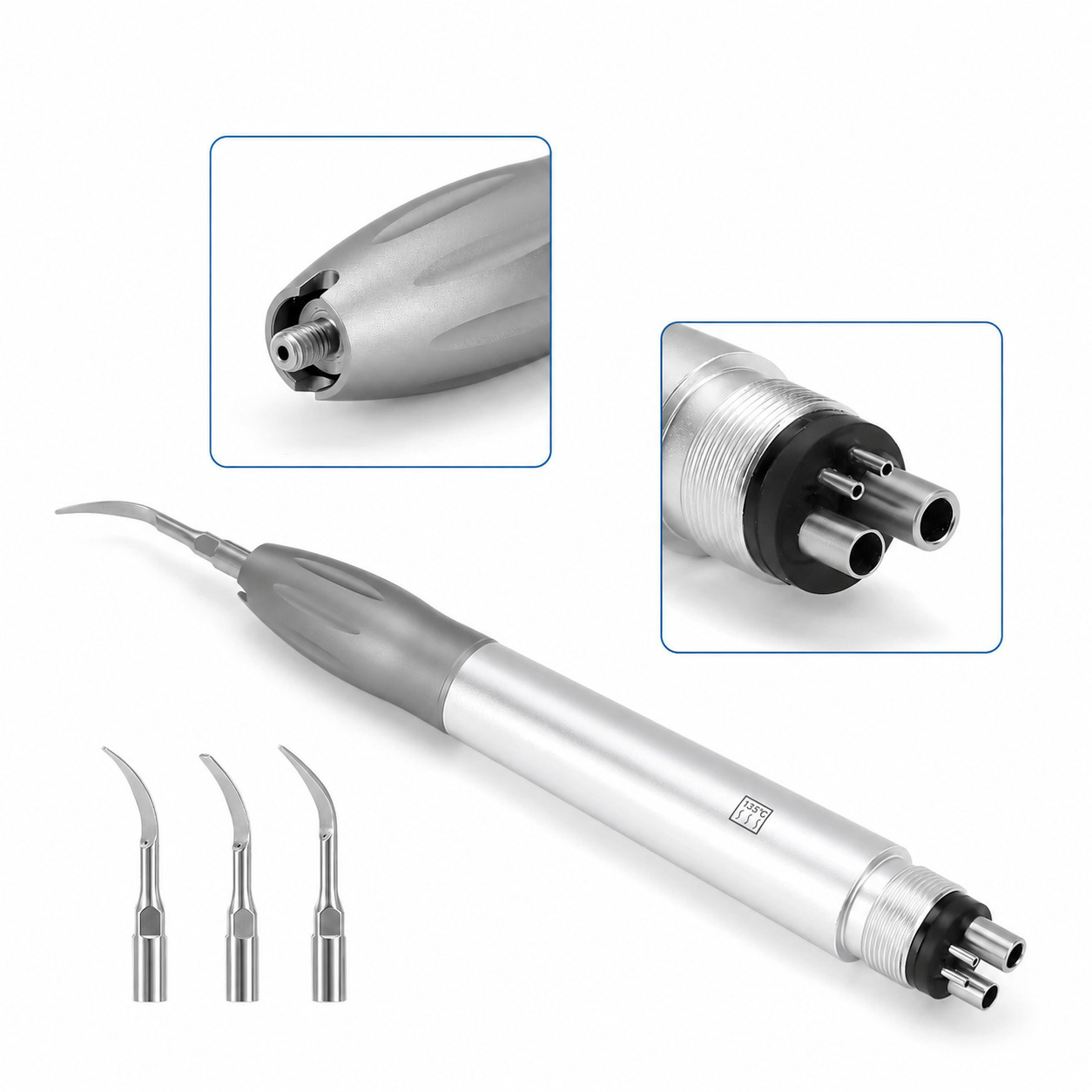 Dental Sonic Air Scaler Handpiece 2/4Holes With G1 G2 G4 Tips
