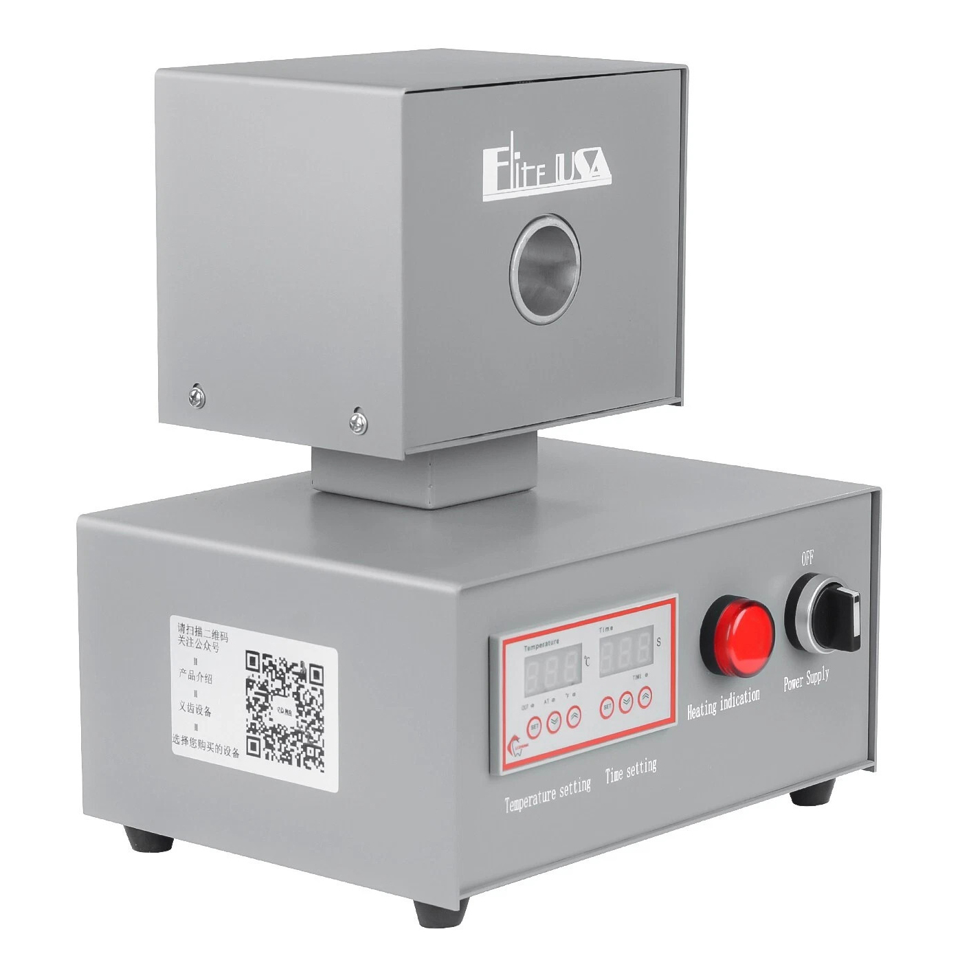 Dental Split Invisible Denture Injection Molding Machine For Flexible Melting This unit is for making flexible removable partial dentures. Technical Data Voltage: AC110V 60Hz/AC220V 50Hz Power: 350W Heating temperature: 282-288 ° C Thermocouple: K Type Dimensions: 40cm × 70cm × 25cm (H W D) Shipping Dimensions: 45cm × 75cm × 30cm (H W D) Parts Included Machine x1 Manual x1 (Not include holder)