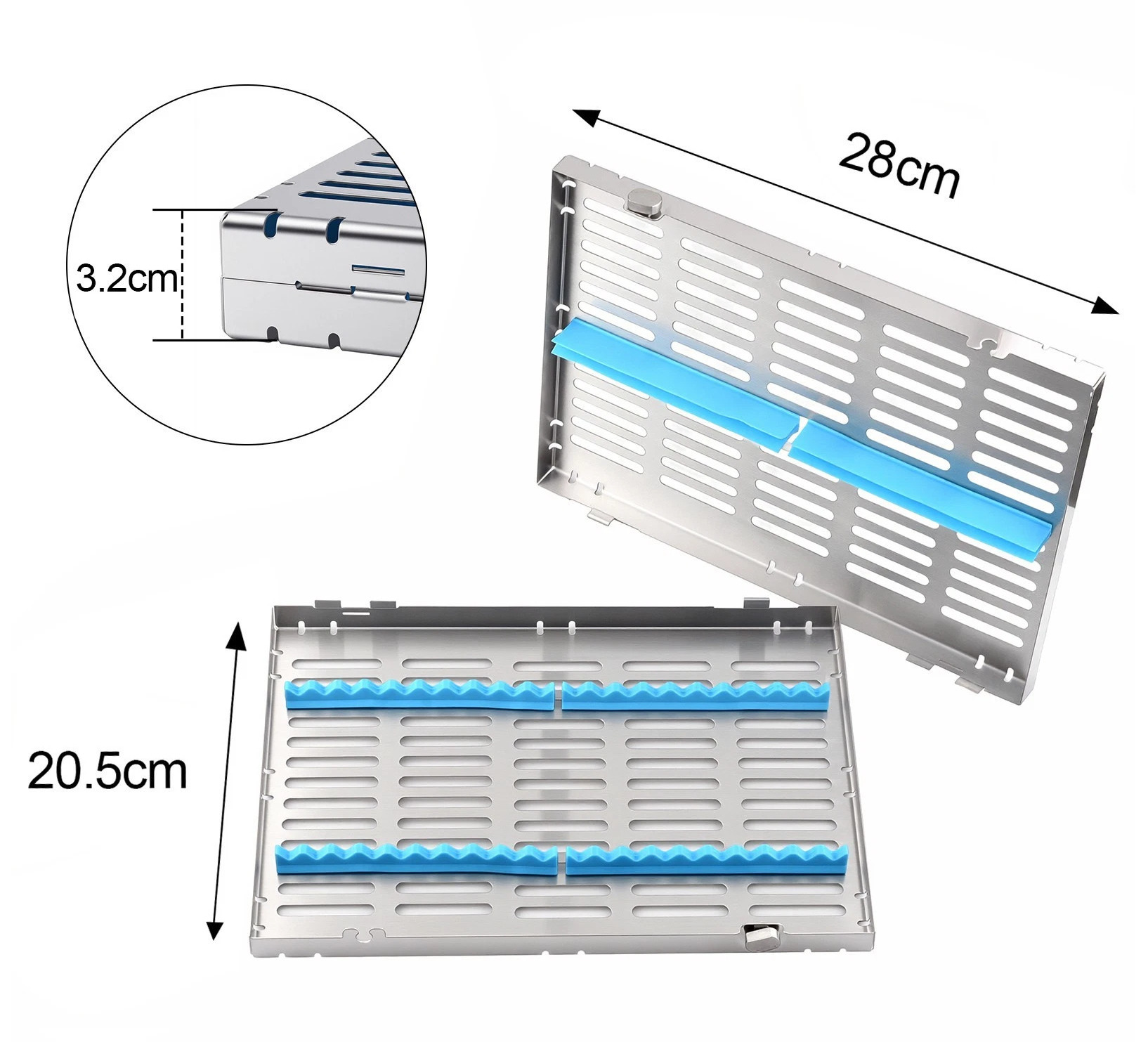 Dental Instrument Autoclave Box (Single box holds 20 dental instruments)