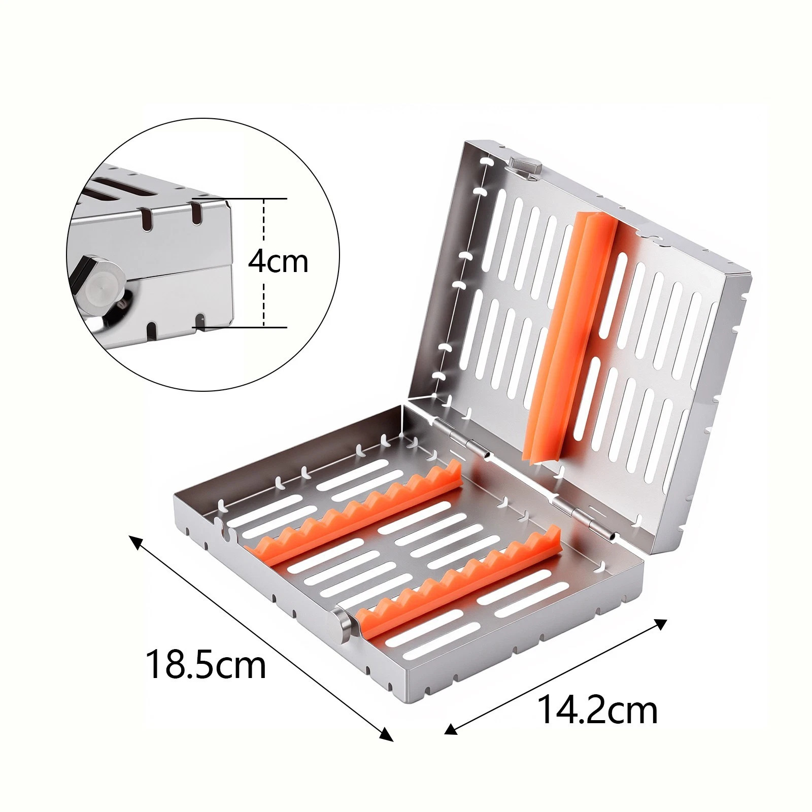 Dental Instrument Autoclave Box (Single box holds 10 dental instruments)