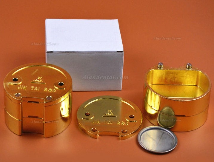 2 Pcs Dental Lab Denture Flask Copper Brass For Dental Lab