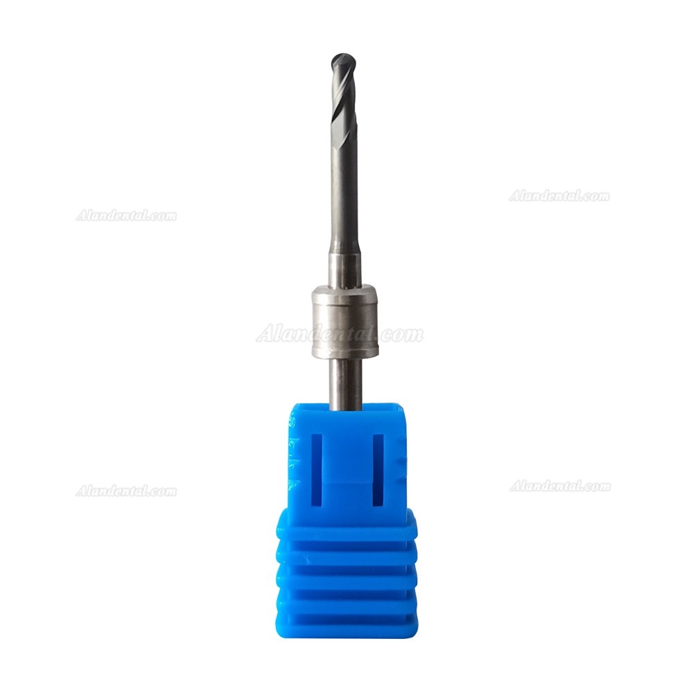 Dental 0.6mm/1.0mm/2.5mm Diamond Coated Milling Burs Fit Zirconia/PMMA Milling (Compatible with Amann Girrbach CAD/CAM)