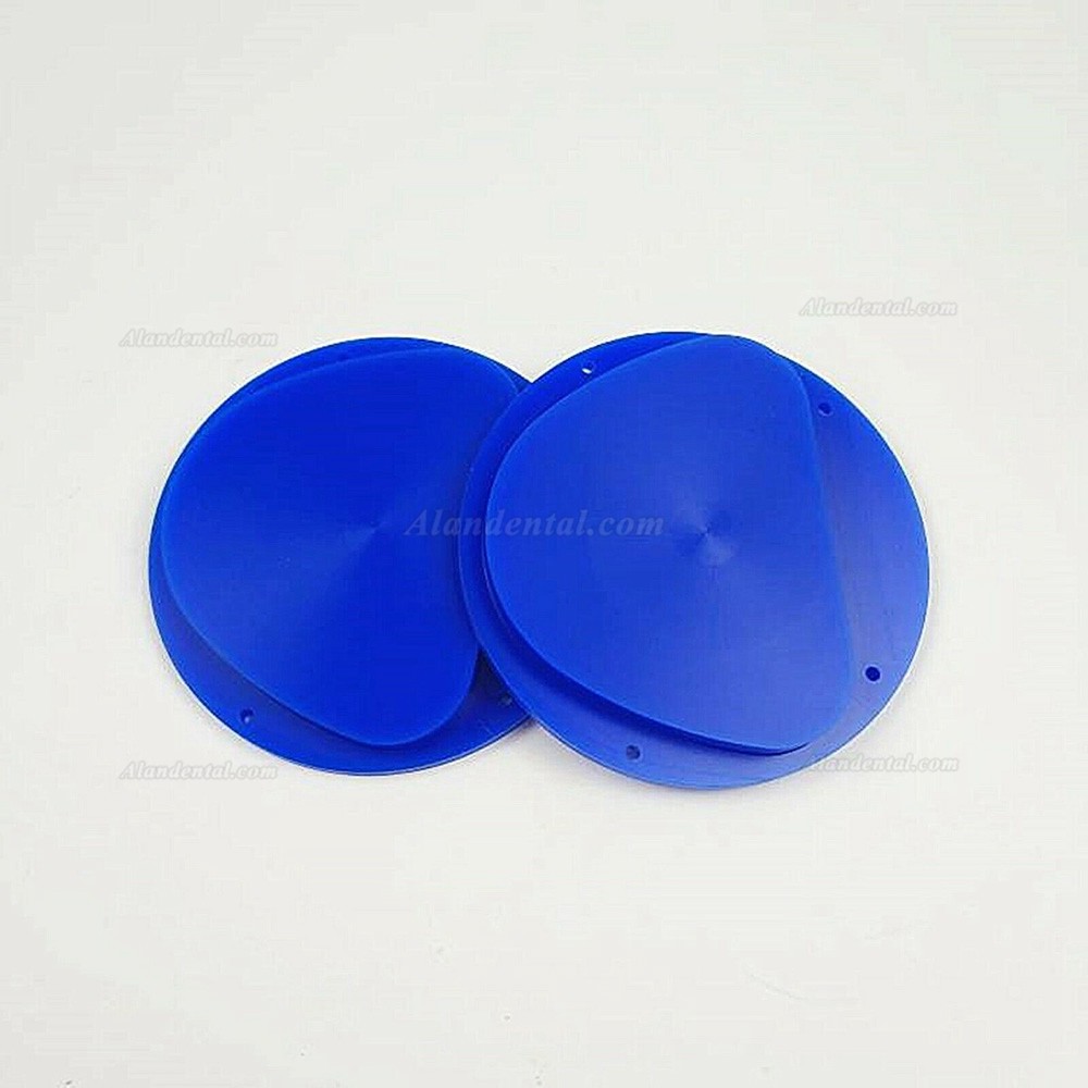 10 Pcs 89*71*25mm Dental Blue/White Wax Disc Blocks For Amann Girrbach CAD/CAM System