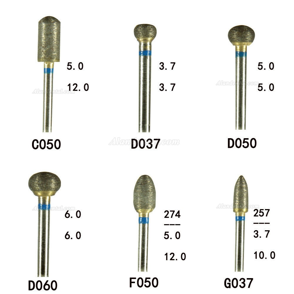 30 Pcs Dental Fully-Sintered Diamond Burs Dental Lab Tool Sets