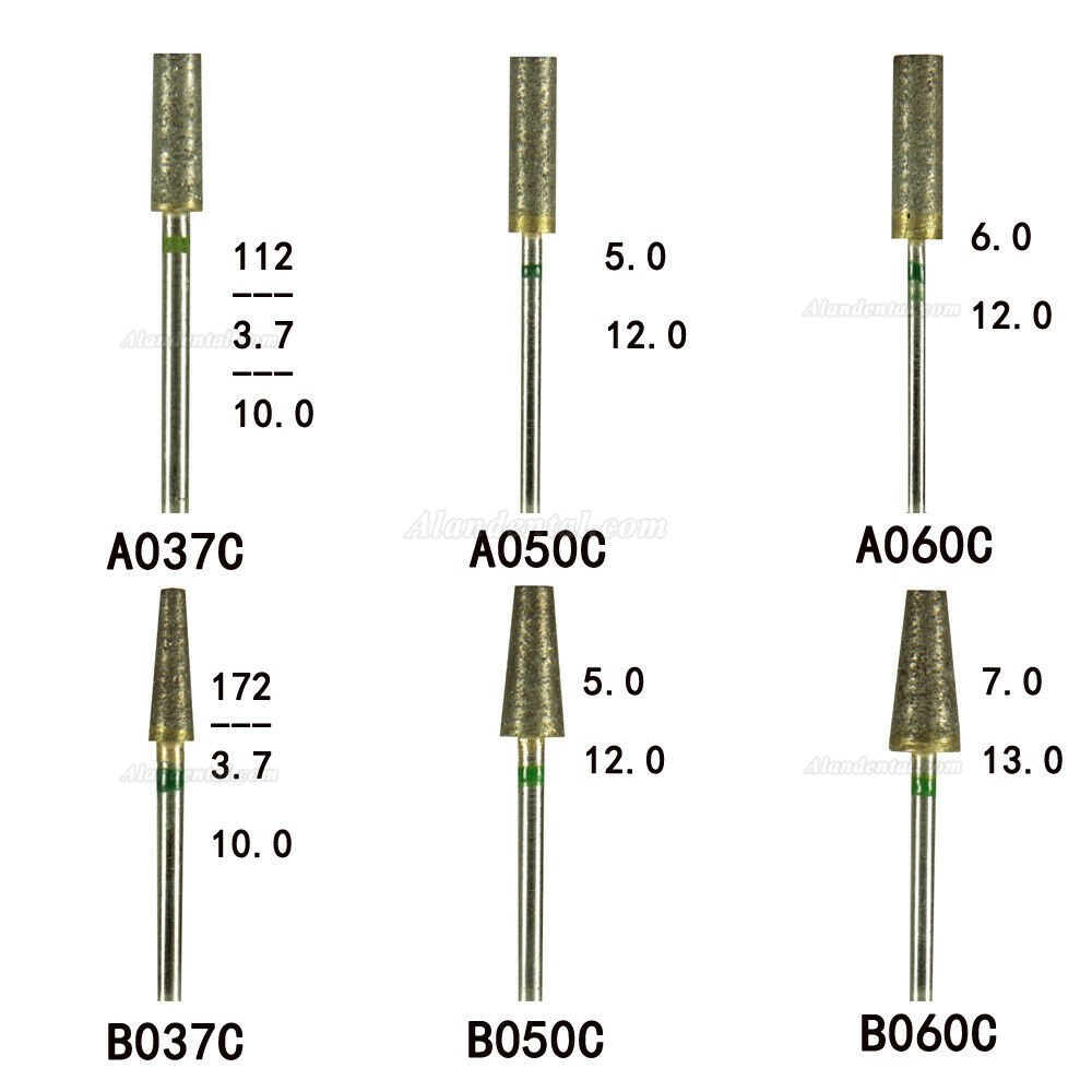 30 Pcs Dental Fully-Sintered Diamond Burs Dental Lab Tool Sets