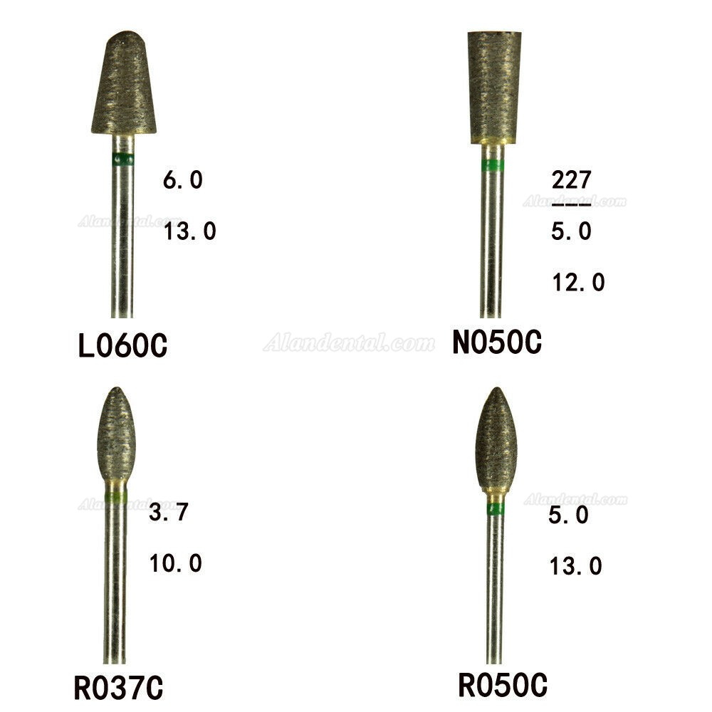 30 Pcs Dental Fully-Sintered Diamond Burs Dental Lab Tool Sets