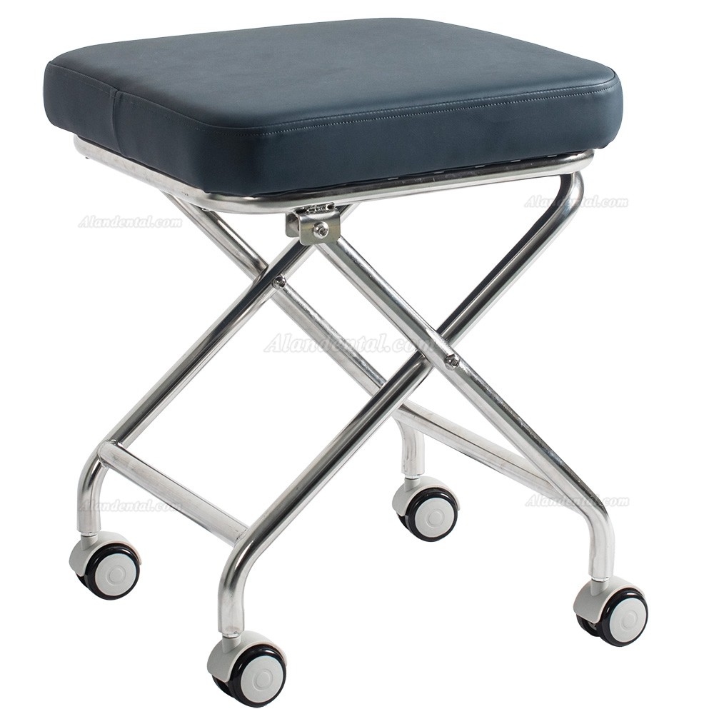 Greeloy GU-P103 Portable Dental Folding Stools for Dentist (304 Stainless Steel Frame)