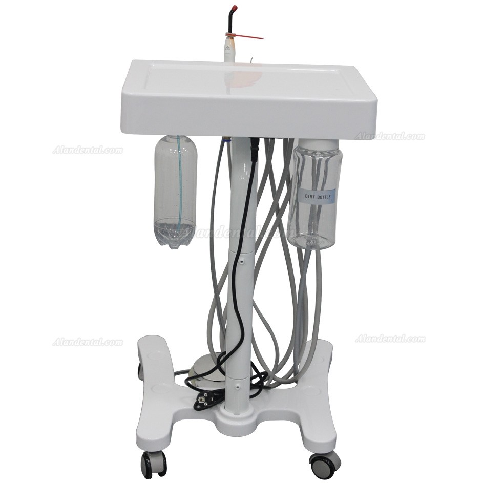 GREELOY®P302(LED) Portable Dental Delivery System Cart Unit + Curing Light + Scaler + Fiber Optic