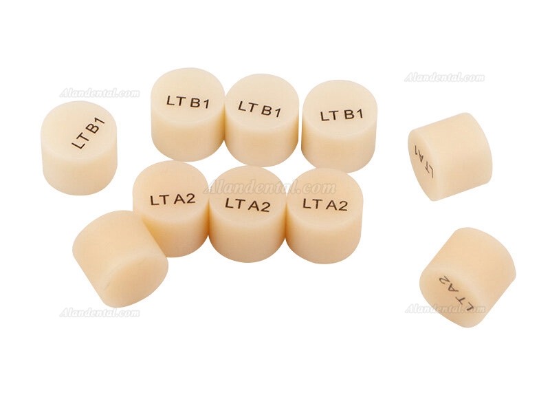 10PCS Dental Lab Lithium Disilicate Glass Ceramic Block LiSi Pills Emax Press Block 