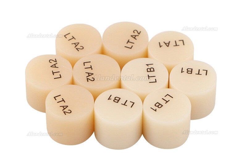 10PCS Dental Lab Lithium Disilicate Glass Ceramic Block LiSi Pills Emax Press Block 