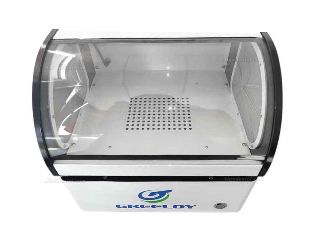 Greeloy 60W Dental Lab Dust Collector Machine Dental Vacuum Cleaner with Filter & Led Light
