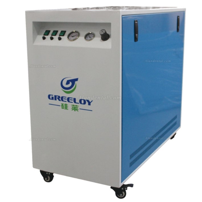 Greeloy GA-63 Ultra Quiet 2.5HP 90L Dental Air Compressor with Check Valve