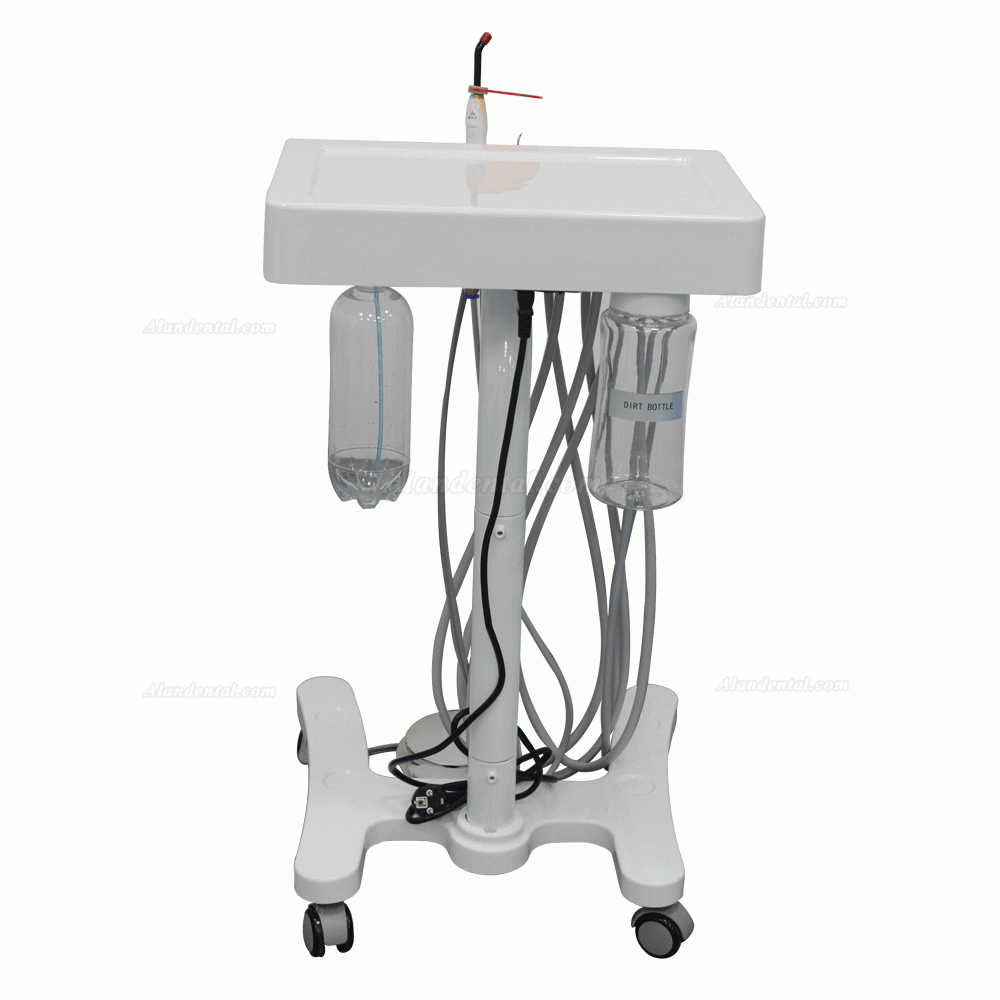 Portable Dental Mobile Unit With Air Compressor, Scalers & Curing Light – 64 Pcs
