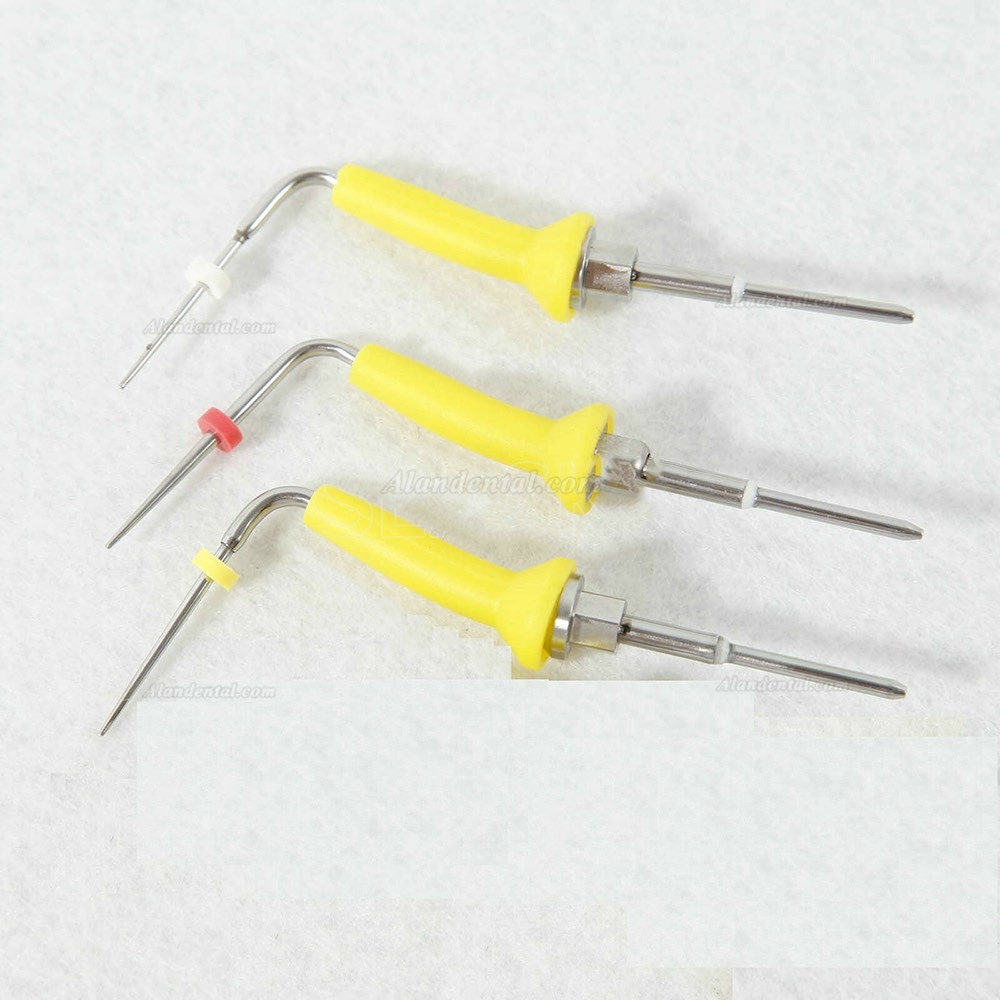 3Pcs Dental percha gutta pen tip heated plugger needle endo obturation system