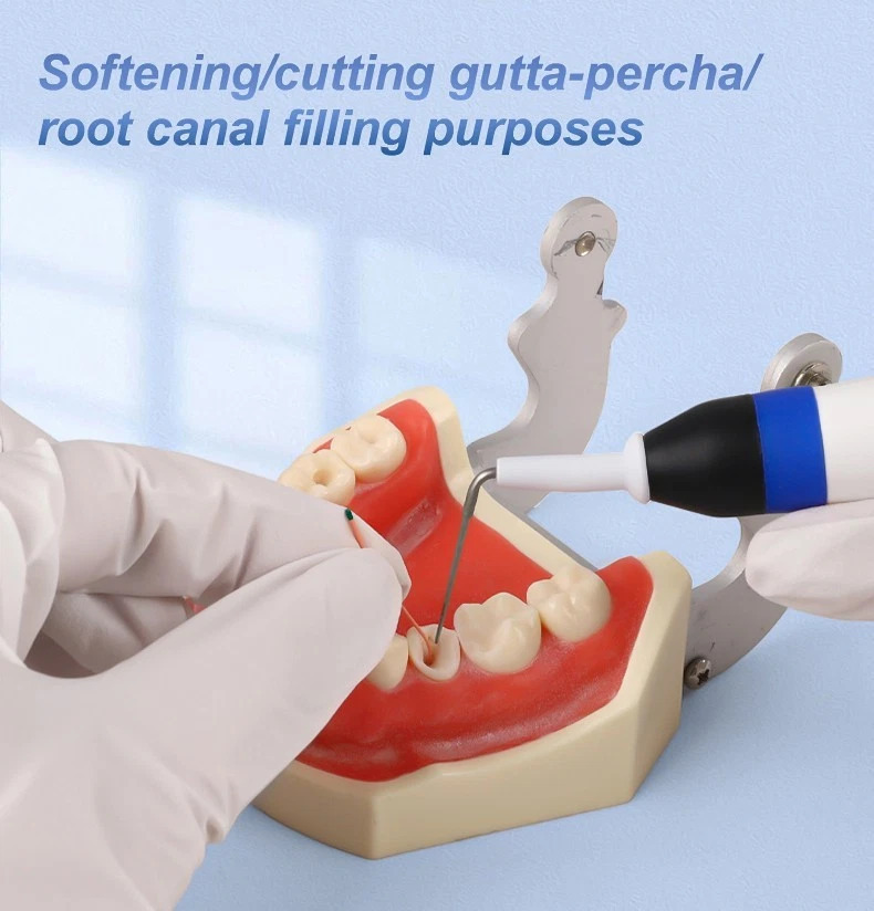 Dental Endo Obturation System Pen Rapid Heating Gutta Percha Cutter with 2 Tips