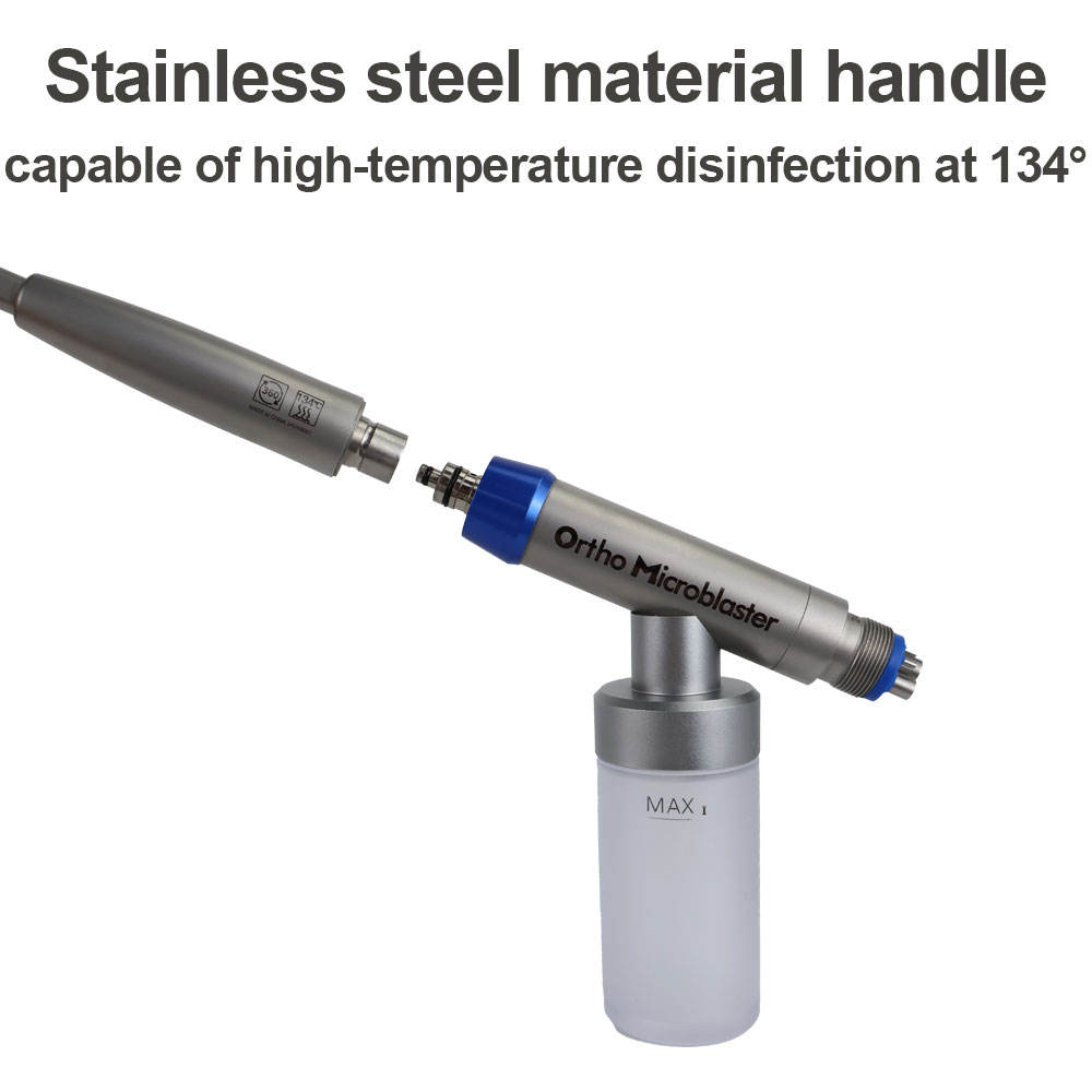 Dental Aluminum Oxide Intraoral Micro Sandblaster Device 4 Hole With Water Spray