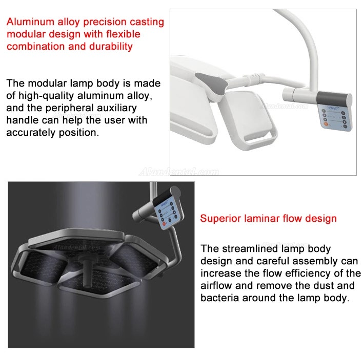 HFMED HF-L3+3 Led Surgical Light Ceiling Operation Lamp CE ISO FDA Approved