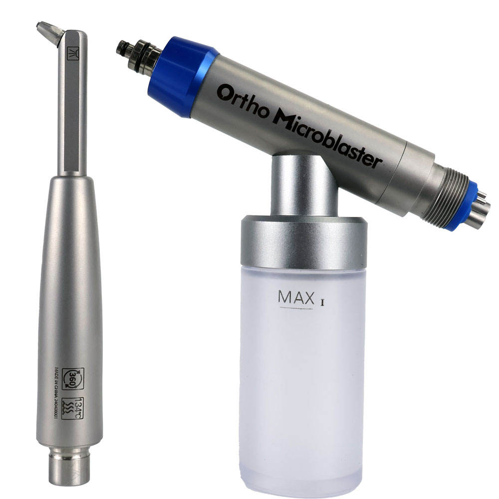 Dental Aluminum Oxide Intraoral Micro Sandblaster Device 4 Hole With Water Spray