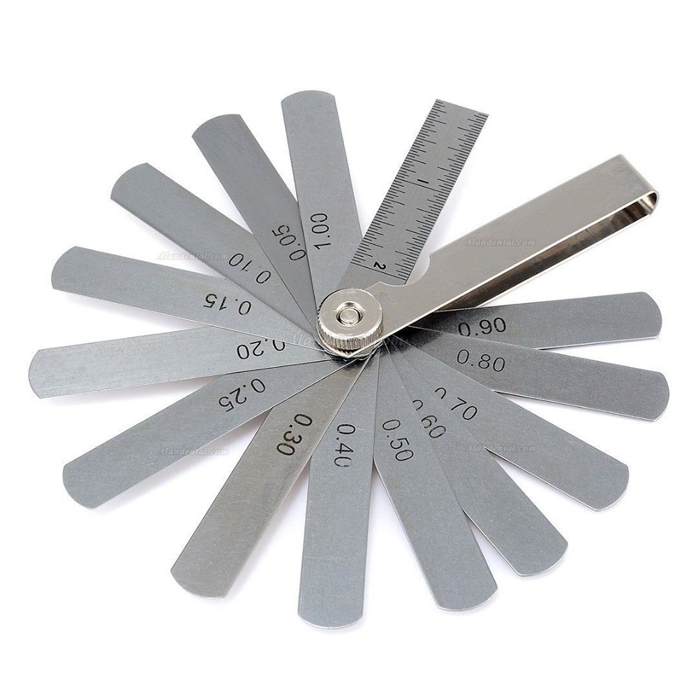 Dental Orthodontic Interproximal Enamel Reduction IPR Gauge Ruler 0.10-0.50 mm