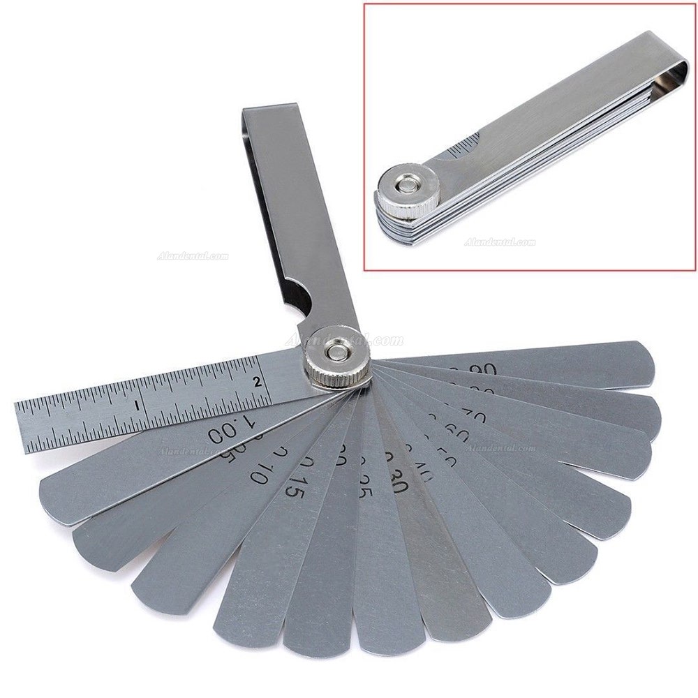 Dental Orthodontic Interproximal Enamel Reduction IPR Gauge Ruler 0.10-0.50 mm