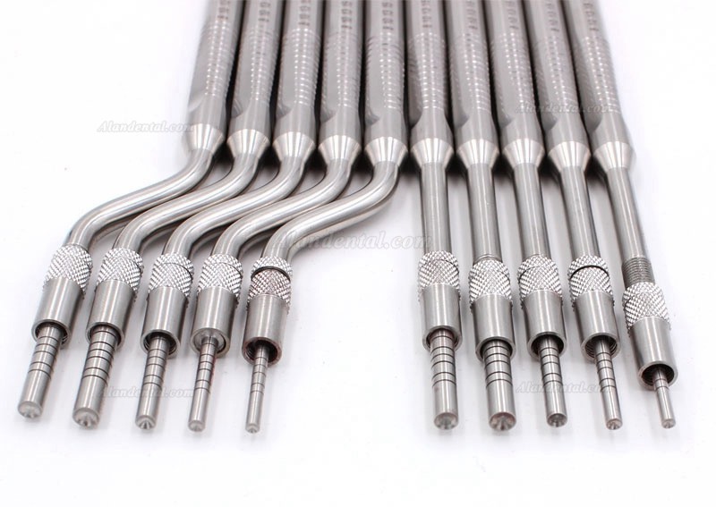 5 Pcs/Set Dental Implant Osteotome Instruments Sinus Lift Curved and Straight