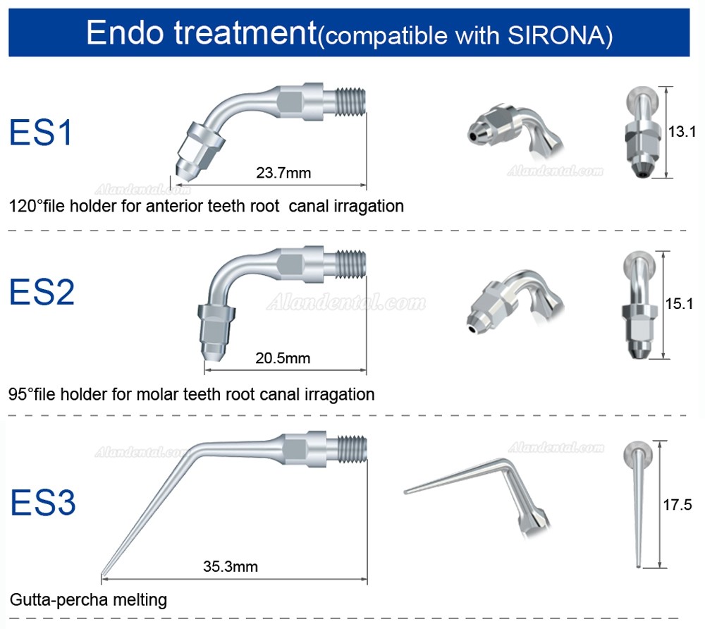 5Pcs Refine® Dental Air Scaler Root Canal Tips ES3D ES4D ES5D ES10D ES14 ES14D ES15 ES15D for Sirona Air Scaler
