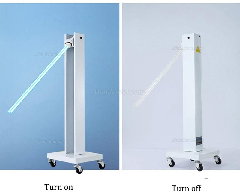 Indoor Mobile UV Sterilizer Disinfection Lamp Germicidal UV Sterilizing Light with Wheels