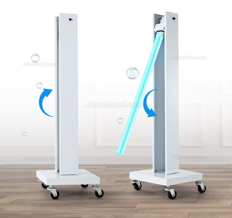 Indoor Mobile UV Sterilizer Disinfection Lamp Germicidal UV Sterilizing Light with Wheels